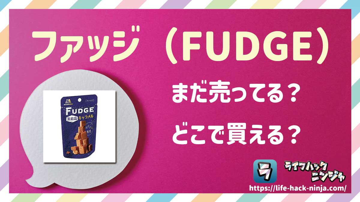 【キャラメル】「ファッジ」はまだ売ってる？どこで買える？現在の販売状況について調べてみました！
